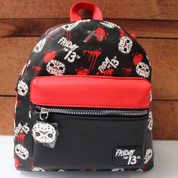 Bioworld Jason Voorhees Friday the 13th! Halloween Mini Backpack Horror NWT - Picture 1 of 7